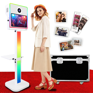 Nouvelle conception de coque de photomaton DSLR avec écran tactile de 15,6 pouces, machine de photomaton pour selfies compatible avec imprimante et appareil photo pour les événements - Product Image 1
