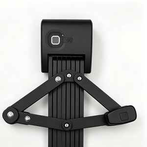 Antivol pliable en acier allié noir mat avec combinaison numérique pour vélo électrique - Product Image 3