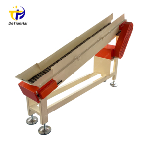 Küçük Boyutlu Menteşeli Tip Talaş Konveyörü Mini CNC Makinesi için Kompakt Çıtalı Bantlı Konveyör - Product Image 3