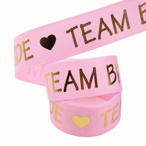 ริบบิ้นโกรเกรนพิมพ์ลายโน้ตดนตรี ความยาวตามสั่ง 2.5 ซม. 10 หลา สำหรับห่อช่อดอกไม้งานแต่งงานและตกแต่งเค้ก - Product Image 3