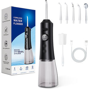 Irrigateur buccal électrique <span class=keywords><strong>sans</strong></span> fil rechargeable portable avec 6 embouts de jet remplaçables 3 modes - Product Image 1
