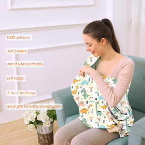 ผ้าคลุมเบาะรถยนต์สำหรับเด็กทารก ยืดหยุ่น นุ่มสบาย ใช้ได้ทั้งเป็นผ้าคลุมให้นมบุตร - Product Image 5