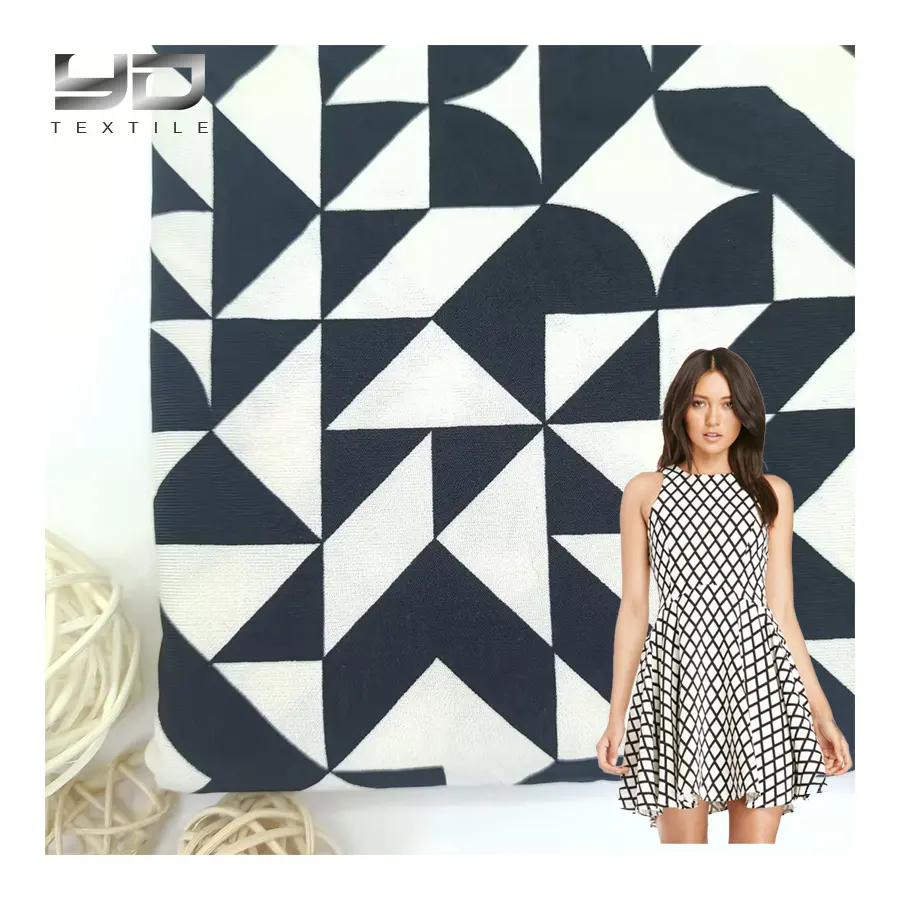 Yunda Custom Print Shrink-Resistant Pattern Fabric Ity Fabric 4 Way Stretch Polyester Spandex Fabric