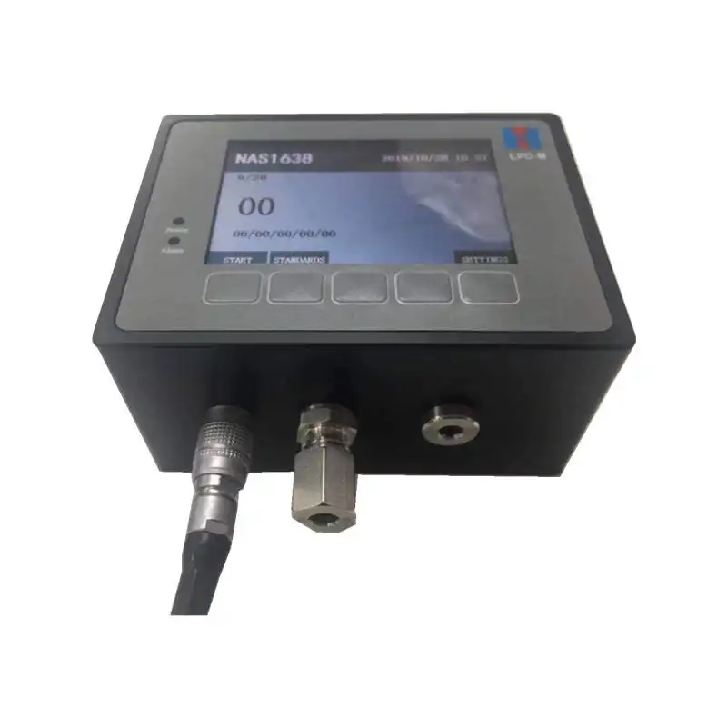 Cầm tay trực tuyến dầu Particle Counter cho dầu thủy lực thiết bị Particle Counter cho nước dựa trên chất lỏng