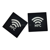 Étiquette en silicone NFC RFID 13,56 MHz NTAG424, étiquette intelligente imperméable et pliable pour vêtements et paiements