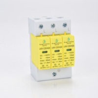 Dispositif de protection contre les surtensions Leikexing LKX-C20, AC 420V, 3P/4P, type T2, parafoudre certifié CE, 20kA max, système solaire