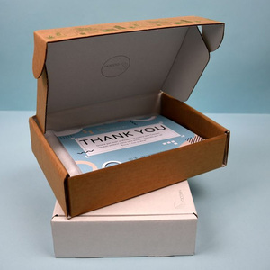 Tùy chỉnh in kraft giấy bưu phẩm hộp với Cảm ơn bạn thẻ chèn cho thương mại điện tử bao bì vận chuyển Quà Tặng - Product Image 1