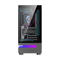 AntarcChill 2026 New Design Gaming ATX PC Case Desktop Fish Tank Computer Gabinet Tempered Glass ARGB LED Strips PC Case