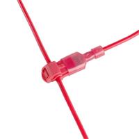 Connecteur de câblage rapide compact isolé mâle-femelle T1 T-Tap rouge personnalisé