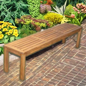 Banc en bois pour jardins, parcs, espaces extérieurs, hôtels et projets de mobilier commercial - Product Image 5