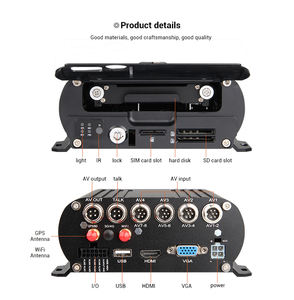 8CH GPS + WIFI 1080P AHD Mobile HDD voiture MDVR Kit enregistreur vidéo de surveillance en temps réel avec 5 pièces IR Vision nocturne caméras étanches - Product Image 3