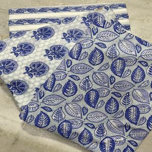 Tela Suave Estampada a Mano con Bloques Indios, Material de Costura Floral, Precio al por Mayor Disponible por Yarda - Product Image 6