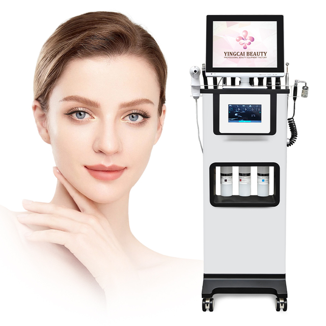 Fine Facial Cleansing Hydro Dermabrasion Hidrafacial Aqua Hydra Oxigen H2o2 Beauty Machine with Skin Analysis