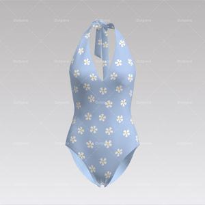 Maillot de bain une pièce à col en V et bretelles, imprimé sur mesure en 3D, prototypage rapide, échantillon gratuit, maillot de bain string bikini pour femme, vêtements de plage - Product Image 2