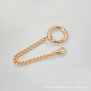 18K Gold Plated Zinc Alloy Chain Clasp For Bracelet Making Modern Simple Jewelry Findings <b>Hook</b> Ring Component - Product Image 2