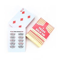 Cartes de poker en plastique imperméables et lavables avec logo imprimé sur mesure, jeu de société familial, emballées dans une boîte, 63x88mm