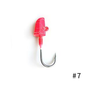 Aukay Personnalisé OEM <span class=keywords><strong>BKK</strong></span> Noir Nickel Crochet 14g28g42g56g Coloré Lumineux Poisson Tête De Plomb Jigging Crochets pour Eau Salée 2pcs par sac - Product Image 5