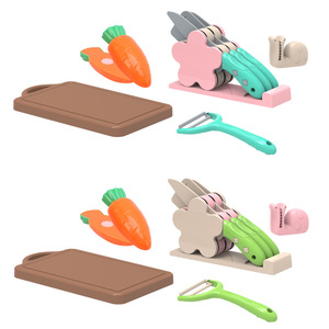 Set <span class=keywords><strong>Giocattolo</strong></span> Cucina per Bambini, Gioco di Simulazione con Pentole e Stoviglie Colorate, Gioco di Ruolo per Bambini 4-6 Anni - Product Image 4