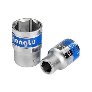 1/2\" Full Polished Mirror Exagon <b>Socket</b> Wrench Deep Impact <b>Sockets</b> for Mechanics Metric Measurement System - Product Image 1