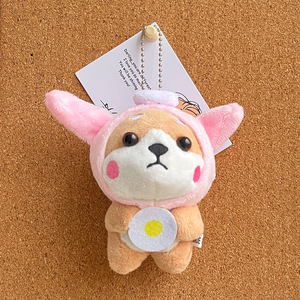 Joyling - Llavero de Peluche de Perro <span class=keywords><strong>Shiba</strong></span> <span class=keywords><strong>Inu</strong></span> de 10 cm, Mini Colgante de Algodón para Bolsa, Regalo de Navidad - Product Image 3