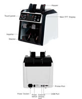 Machine de comptage automatique de billets multidevises, machine de comptage de billets de banque à valeur mixte, machine de comptage de monnaie liquide 920