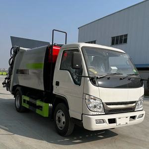 Camionnette à benne basculante diesel <span class=keywords><strong>4x4</strong></span> en gros d'usine, <span class=keywords><strong>occasion</strong></span>, vente de déchets, 115KW 148KW 5.8CBM, mini compacteur à déchets diesel pour Foton - Product Image 3