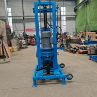 Machine de forage rotative miniature portable de 80 m de profondeur, machine de forage manuelle pour puits d'eau
