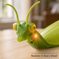 Robot jouet Mantis priant télécommandé, insecte robot réaliste avec yeux lumineux, cadeau d'anniversaire pour enfants, jouet STEM, OEM