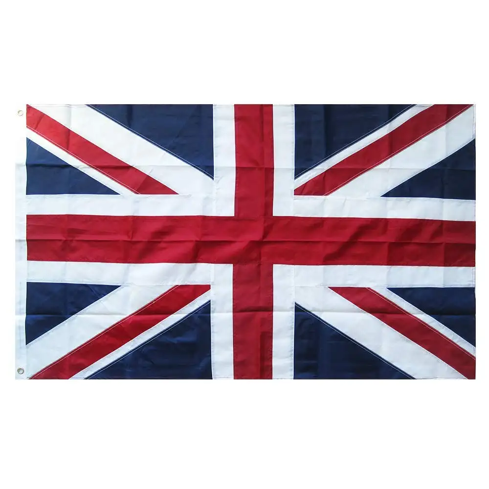 Venta al por mayor de lujo 3x5 pies Reino Unido (británico, Union Jack) Reino Unido Digital impreso colores vibrantes Bandera de poliéster Banner