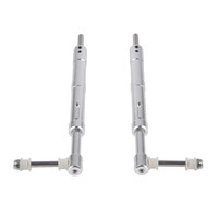 ZYHOBBY Trépied d'atterrissage télescopique 137 mm en aluminium poli avec kit de fixation pour avion RC