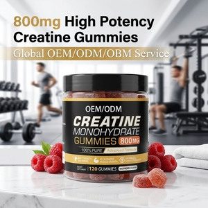 OEM ODM Private Label <b>Creatine</b> Monohydrate Gummies 5g High Potency Jar Packing Sugar Free Vegan Muscle Growth Gummy Vitamins - Product Image 1