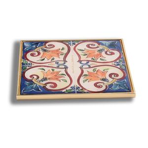 Miroir cosmétique de marque en alliage de zinc, mini, carré, avec autocollant en époxy tendance - Product Image 5