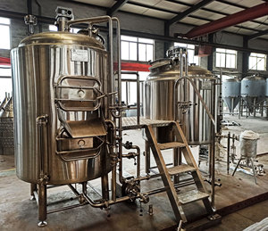 500 litros equipo <span class=keywords><strong>de</strong></span> elaboración <span class=keywords><strong>de</strong></span> cerveza, SS304 <span class=keywords><strong>de</strong></span> recipiente <span class=keywords><strong>de</strong></span> cocción para cervecería - Product Image 2