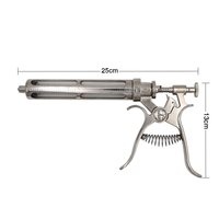 Seringue multidose réglable de 50ml pour le bétail, le cheval et la vache pour l'anesthésie et le diagnostic.