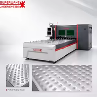 Machine de soudage laser à alimentation automatique pour plaques de refroidissement à fixation par pince pour échangeur de chaleur