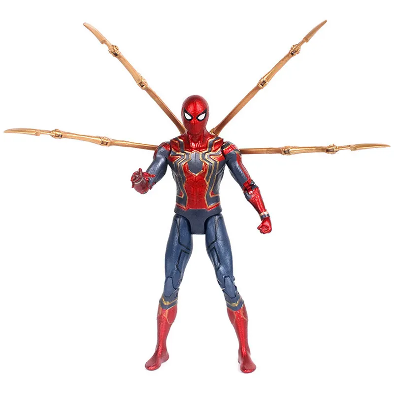 Patung aksi kustom pabrik mainan Model koleksi logam boneka Spider Man figur aksi PVC kustom hadiah anak-anak