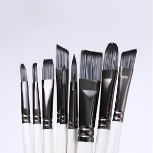 Ensemble de pinceaux professionnels en nylon doux pour peinture à l'huile, acrylique et aquarelle, 12 pièces - Product Image 4