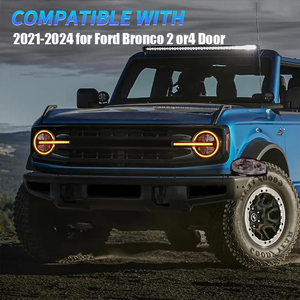 Buena calidad impermeable coche luz de conducción faro blanco <span class=keywords><strong>amarillo</strong></span> LED faro para <span class=keywords><strong>Ford</strong></span> <span class=keywords><strong>Bronco</strong></span> 2021-2023 - Product Image 2