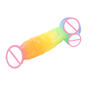 Лидер продаж, мягкий силиконовый фаллоимитатор с окрашенной головкой для взрослых, 5,5 "м, с масляным покрытием, стимулирующий вагинальный пенис для взрослых девочек и мальчиков - Product Image 6