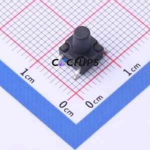 TS-KG10GS-BB85F Tactile Switch SMD-4P,6.2x6.2mm Switch Single Pole Single Throw Round Button 2.5N Vertical Mount - Product Image 1