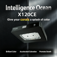 Lampe LED d'aquarium Skynuo X120CE haute performance pour coraux marins, 10 canaux, Bluetooth/Wi-Fi, intelligente pour récifs