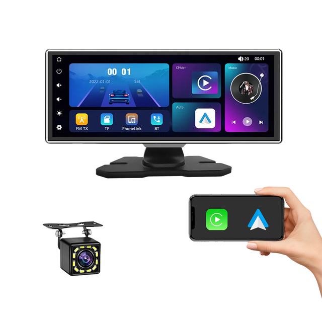 Portable Android Car Screen 10.26 Inch Wireless CarPlay Android Auto Dashboard GPS Navigation Bluetooth Car Dvd Player