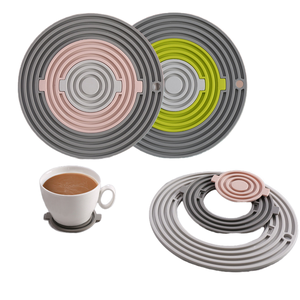 Tapis de séchage de vaisselle rectangulaire en silicone, antidérapant, résistant à la chaleur, réutilisable, séchage rapide, épaisseur 5 mm, moderne, pour comptoir de cuisine - Product Image 2
