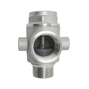 ใหม่1 "x 1" วาล์วสปริงไฮดรอลิกทางเดียวแบบอินไลน์ SUS304ชิ้นส่วนท่อประปา - Product Image 3