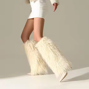 Высококачественные модные дизайнерские винтажные полусапожки на тонком высоком каблуке с индивидуальным логотипом для женщин - Product Image 4