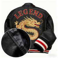 Fabricants de vêtements personnalisés, veste en cuir lourde pour homme, veste bomber de course avec logo personnalisé en strass
