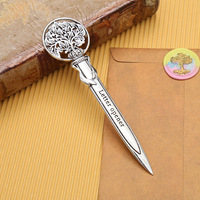 Ouvre-lettre vintage en métal, coupe-enveloppe antique, ouvre-courrier léger en alliage de zinc pour fournitures de bureau