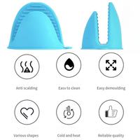 KZR – Nouveaux gants de cuisine et dessous de plat en silicone imprimé, modernes, pour la cuisine, le barbecue et les restaurants