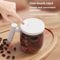 Mug à café portable en verre de 400 ml, tasse intelligente à agitation électrique automatique sans fil pour les voyages, le camping et les activités de plein air