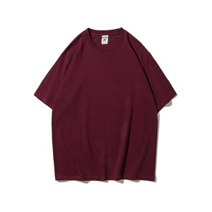 T-shirt personnalisé 280G en coton épais 100% OEM ODM, coupe oversize unisexe, col rond, manches courtes, vierge, avec logo - Product Image 4